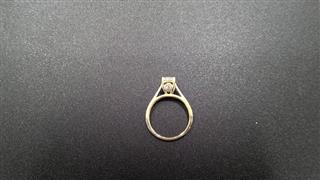 Lady's Diamond Solitaire Ring .50 CT. 10K Yellow Gold 2.5g Size:6.5